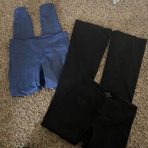 Athleta black and bluish Leggings